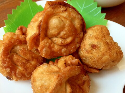 まん丸揚げ餃子♪マヨ餃子タレで